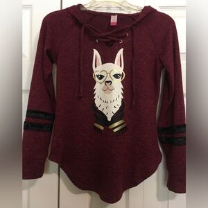 Hoodie Llama face size S